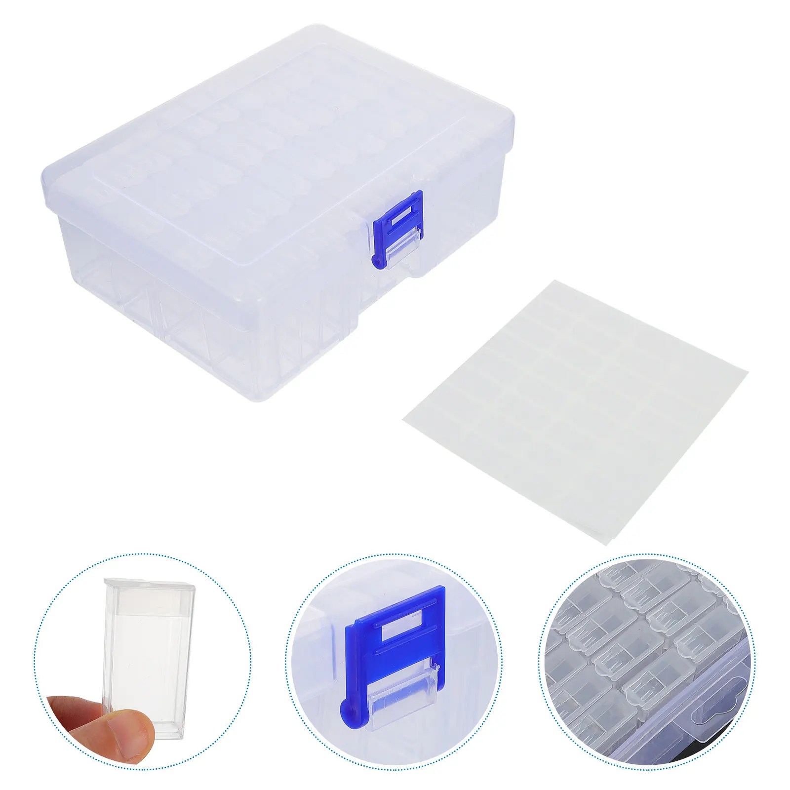 

Коробка-органайзер для бусин, складной контейнер для хранения, легкий портативный органайзер для хранения алмазов и принадлежностей для рисования