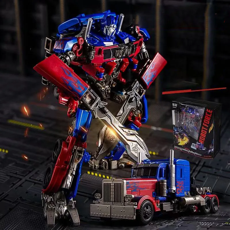 19CM Optimus Commander Robot  Transformation Toys OP Commander Model  Deformation Action Figure Birthday Gift for Boys Kids
