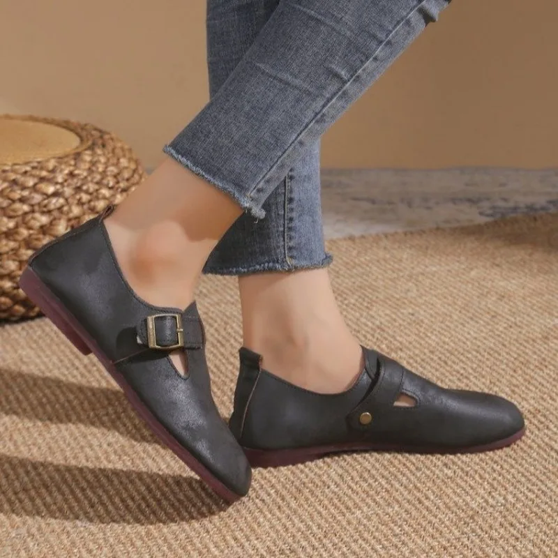 Women Flats Spring Autumn Handmade Ballerina Loafers Shoes Women Comfortable Soft Leather Flat Sneakers Women Zapatos De Mujer