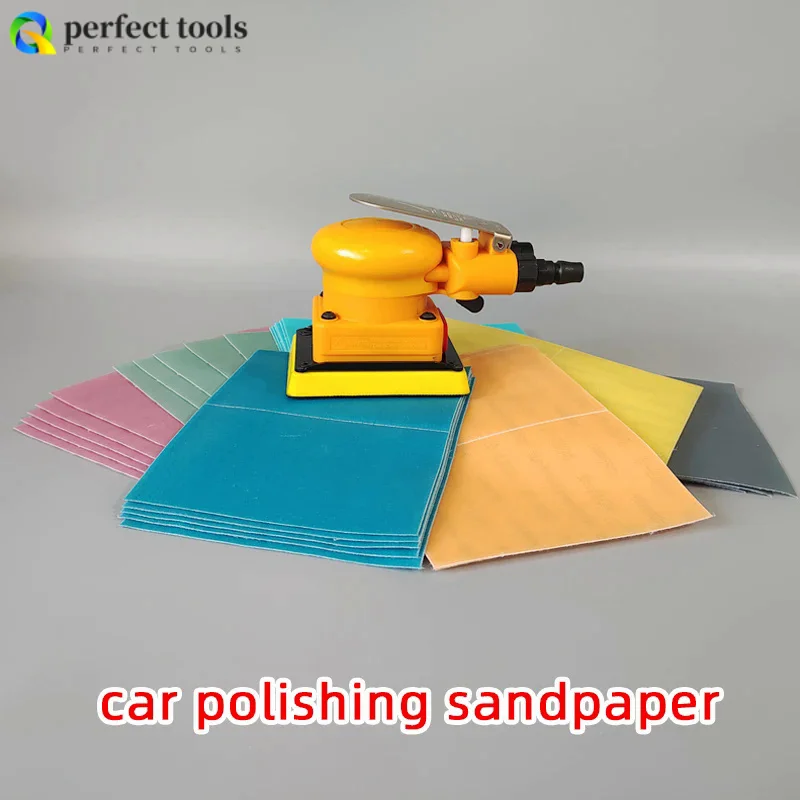 Small Rectangular Pneumatic Sandpaper Machine 75/100mm Car Paint Polishing Orange Peel KOVAX Beauty Sandpaper