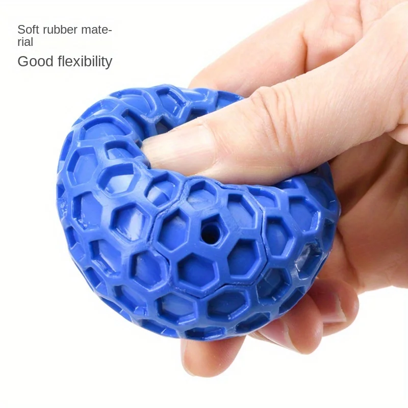 1pc Bite Resistant And Soft Rubber Material Makes Pet Balls Sound, Easy To Clean And Play With