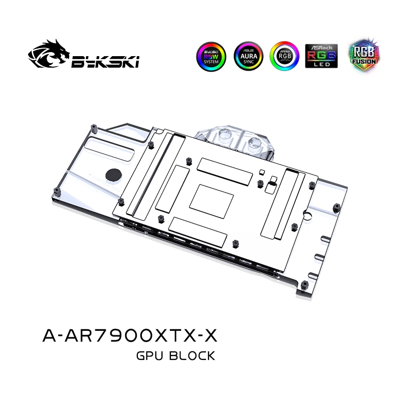 Bykski Water Block Use for ASRock AMD Radeon RX 7900 XTX Taichi GPU Card / Copper Cooling Radiator RGB AURA/ A-AR7900XTX-X