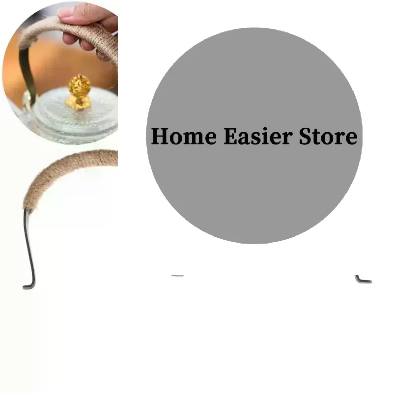 2Pcs Metal Teapot Handle Replacement Kettle Grip Anti-Scalding Tea Pot Handle Replaceable Portable Vintage Style