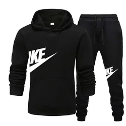 Autumn and winter men's and women's wear brand hoodie jumper + sweatpants suit fashion fitness jogging casual two-piece set