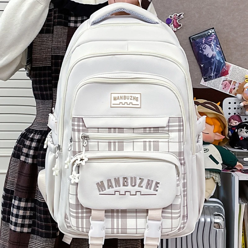 New Couple Backpack Fashionable and High-quality Women's Backpack Versatile Large Capacity and Multifunctional Student Backpack