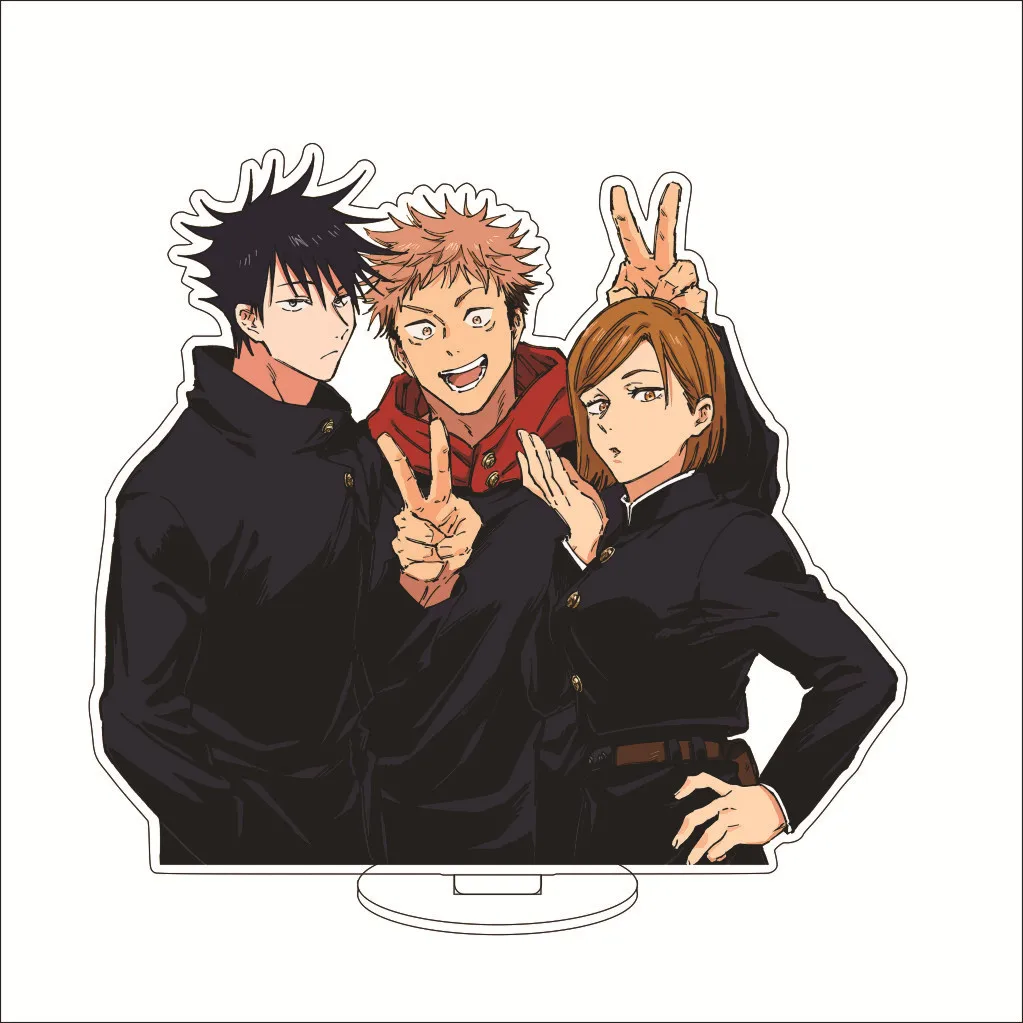 Figura de acrílico de 16 cm de Anime Jujutsu Kaisen, Nobara Kugisaki, Yuji Itadori, Ryomen Sukuna, Suguru Geto, con soporte grande, adornos de cosplay, regalos