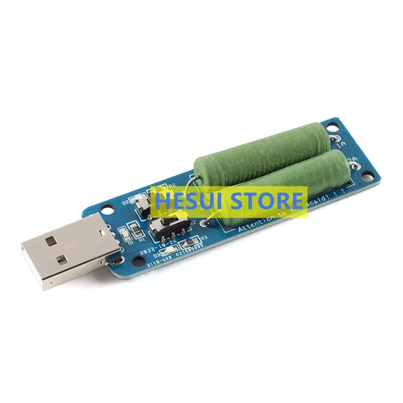 USB electronic Load Aging resistance charger Charging bank mobile power test 3A/2A/1A discharge