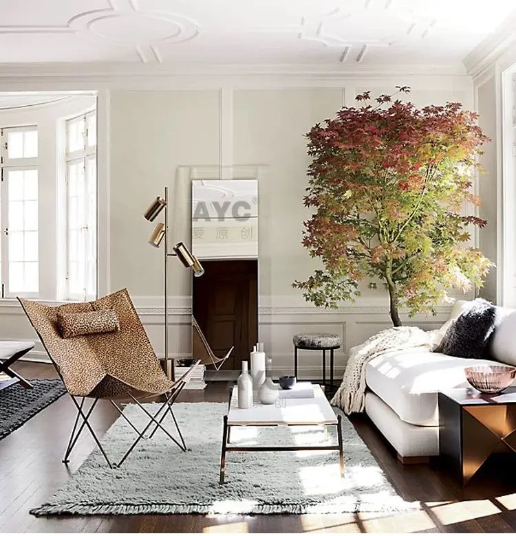 American creative living room study decorative lamp modern simple personalized electroplating floor lamp