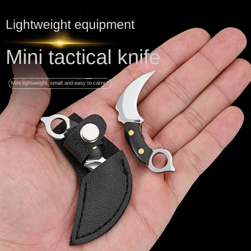 Express Delivery Knife Non-folding EDC Knife Mini Knife Knife Small Claw Knife Portable Open Box Knife Key Chain Pendant