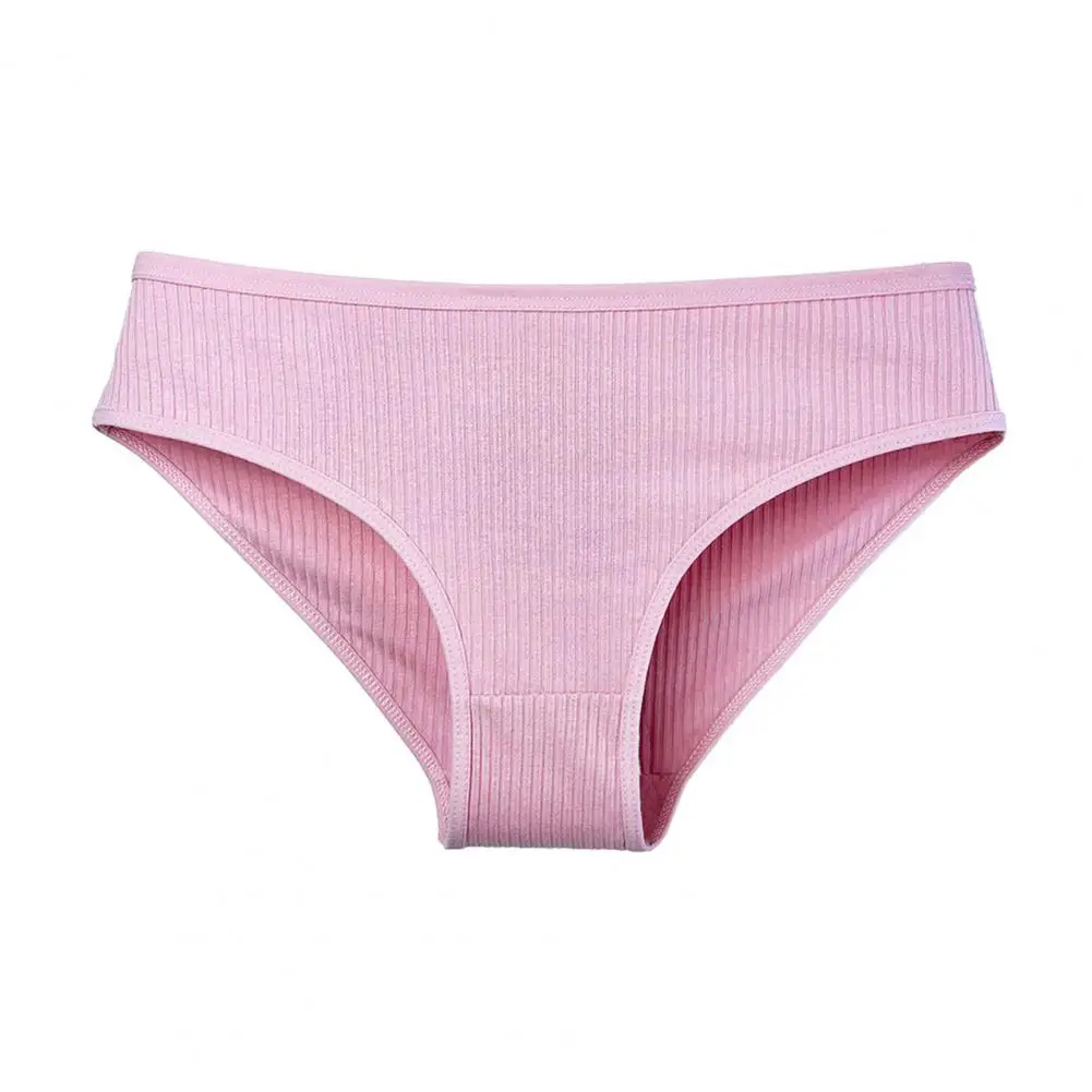 

Cotton Underwear for Women Sexy Low Rise Ribbed Hipster Bikini Panties Full Coverage Breathable Cheeky Briefs Underwear Panties
