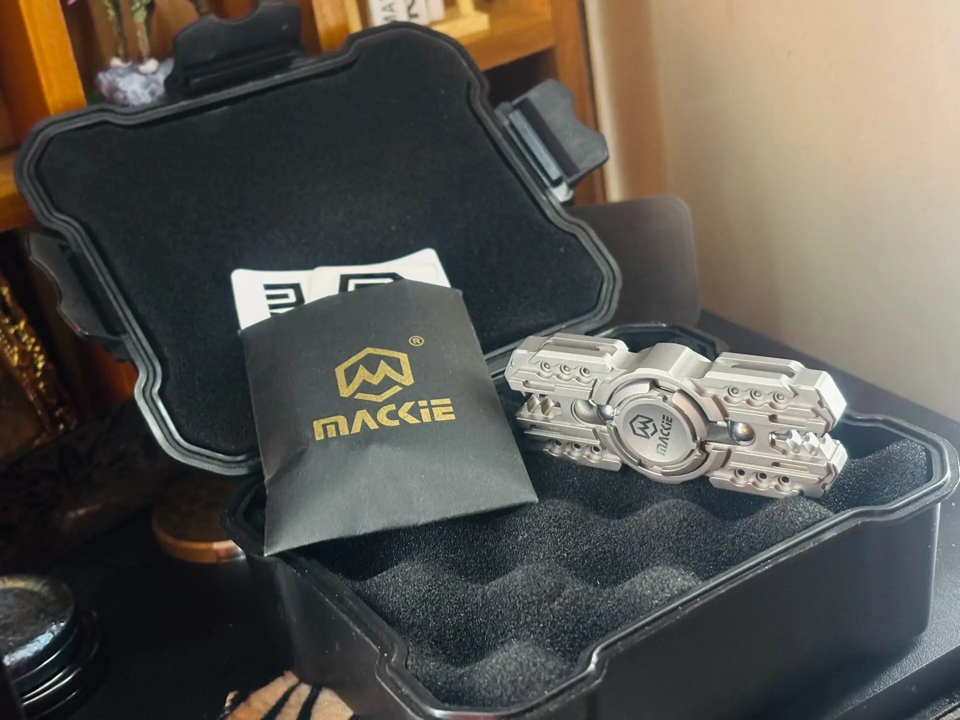Used EDC Mackie Gluttony, Titanium EDC Decompression Toy
