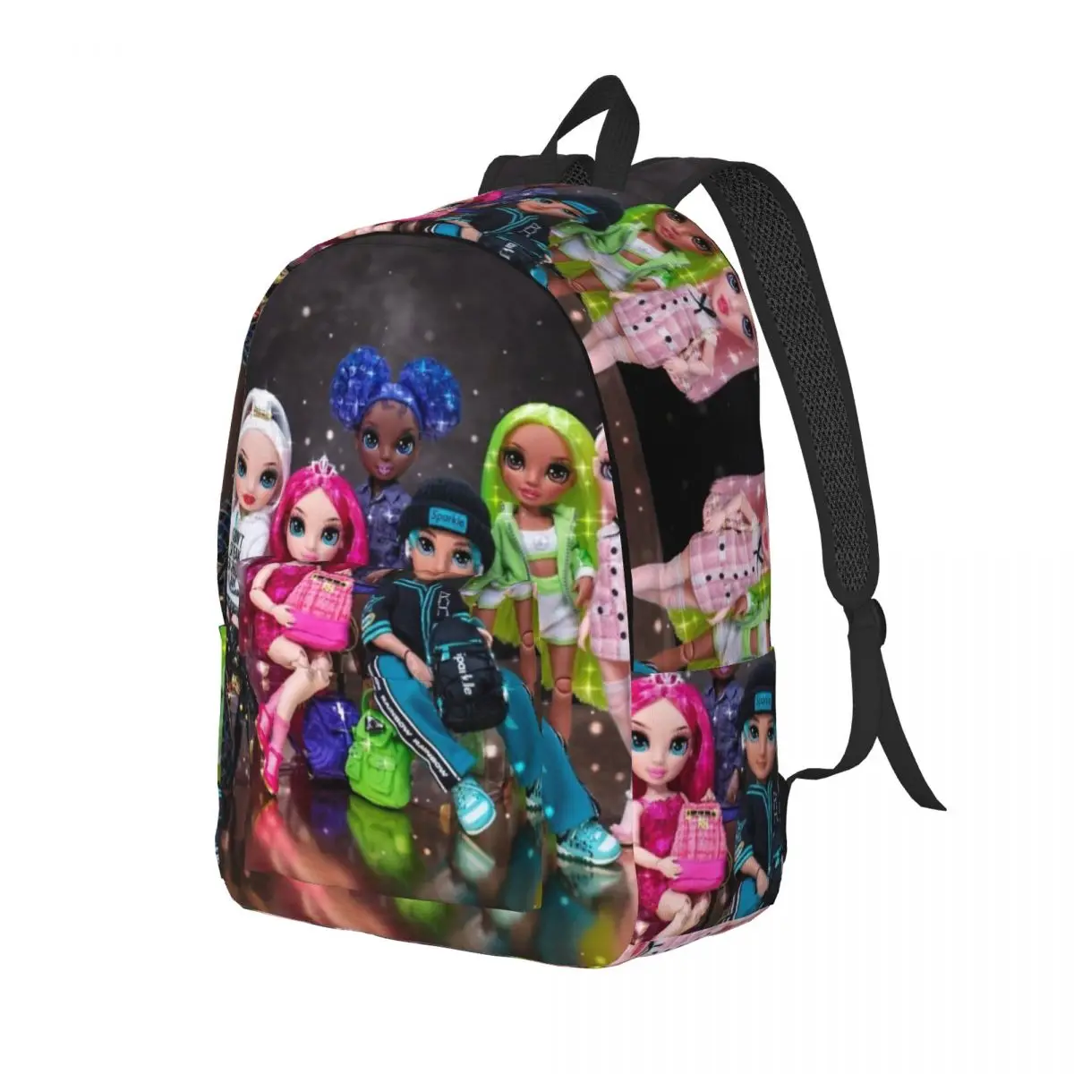 حقيبة كتب مدرسية للمراهقين من ماركة Rainbow Jr ، حقيبة Daypack للمدارس الابتدائية العليا