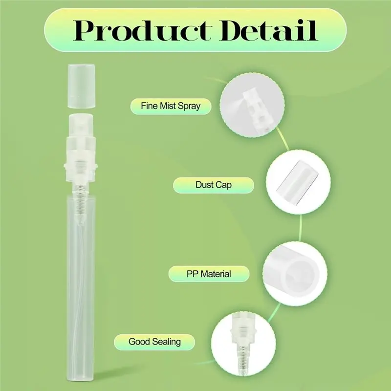 【بسيط】زجاجة صغيرة للسفر سعة 5 مل، حاوية عطر الزيوت العطرية القابلة لإعادة الملء للسفر مع 10 أدوات