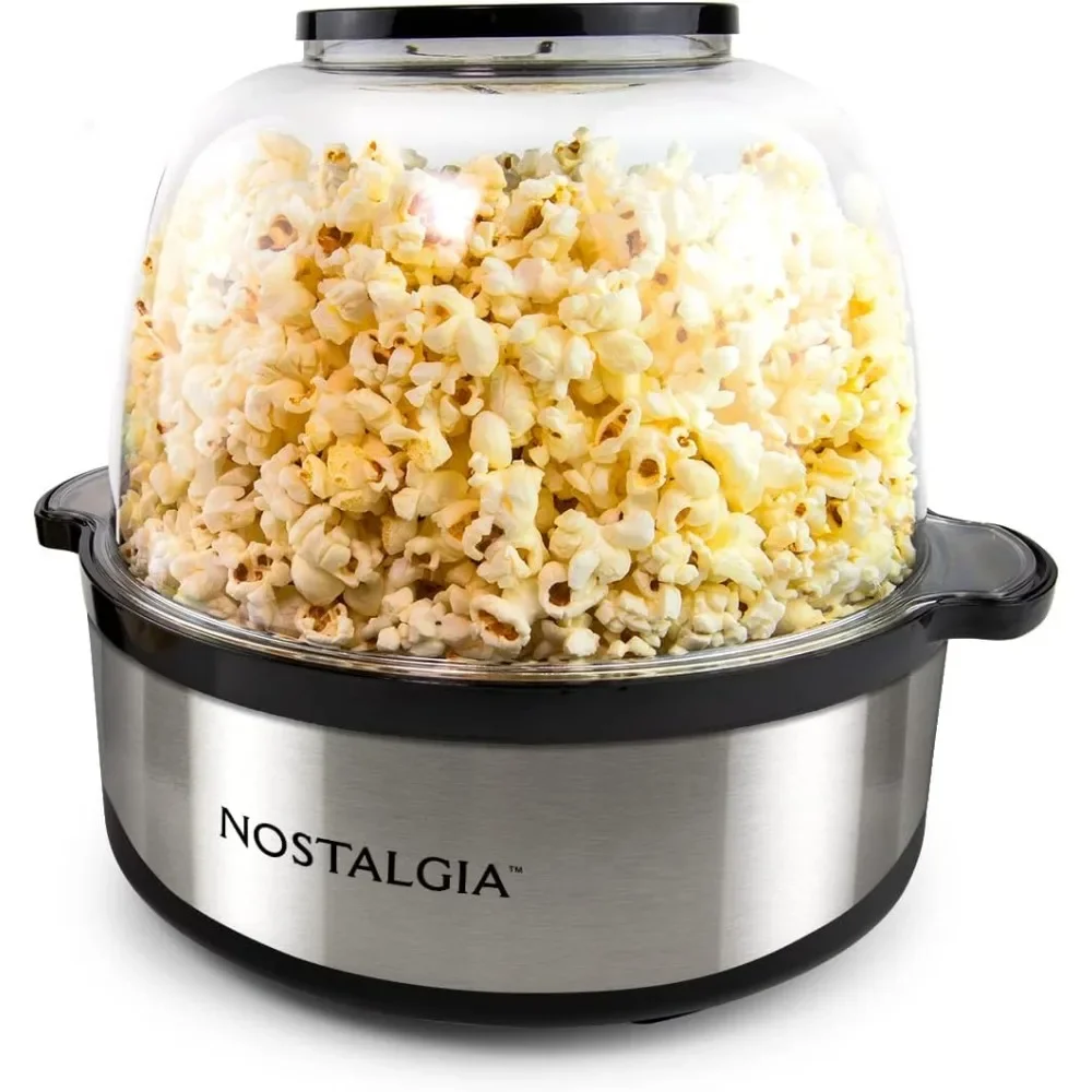 Electric Popcorn Maker, Makes 24 Cups, Large Lid Doubles As Serving Bowl, Quick Heat Technology, for Kettle Corn and Roasted Nut