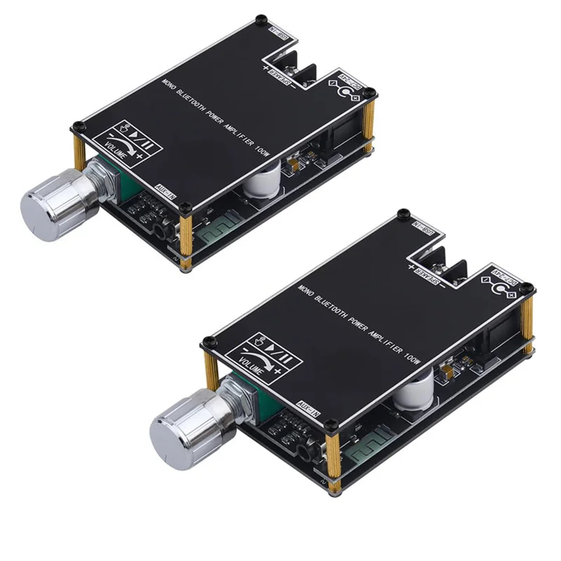 

A29F-100W Mono AMP Mini Audio Power Amplifier Module–2Pack 1001B Bluetooth Amplifier Board With Box Matching