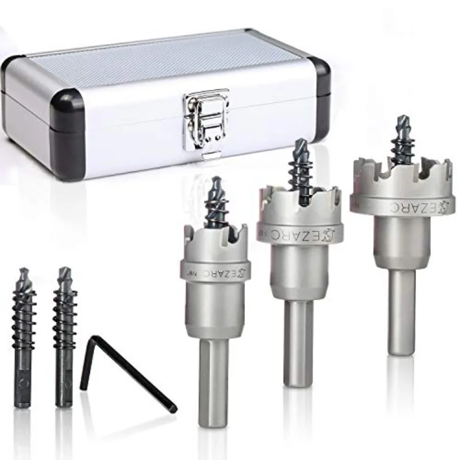 

Carbide 3 Pcs Carbide Tipped Cutter with for Hard Metal Stainless Steel Iron Aluminum Alloy