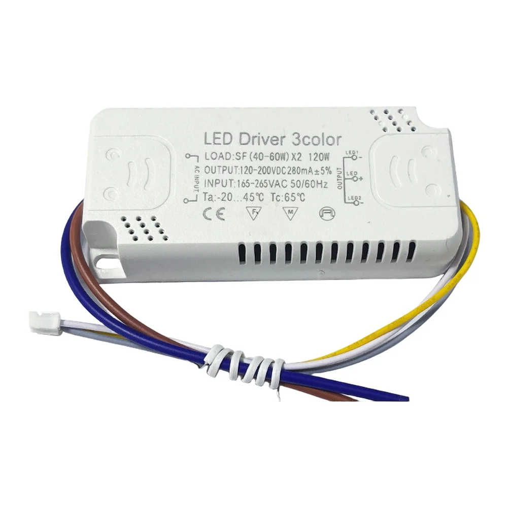 Multi-Function Dimmable LED Driver for 3-Color Downlight Fixtures For Transformer Integration AC165-265V Input Stable Output