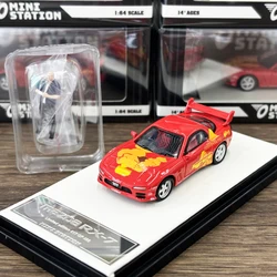 Newly Stocks Mini Station 1:64 RX7 Fast Furious Chinese Dragon Red Color Diecast Scale Model Car In 2024