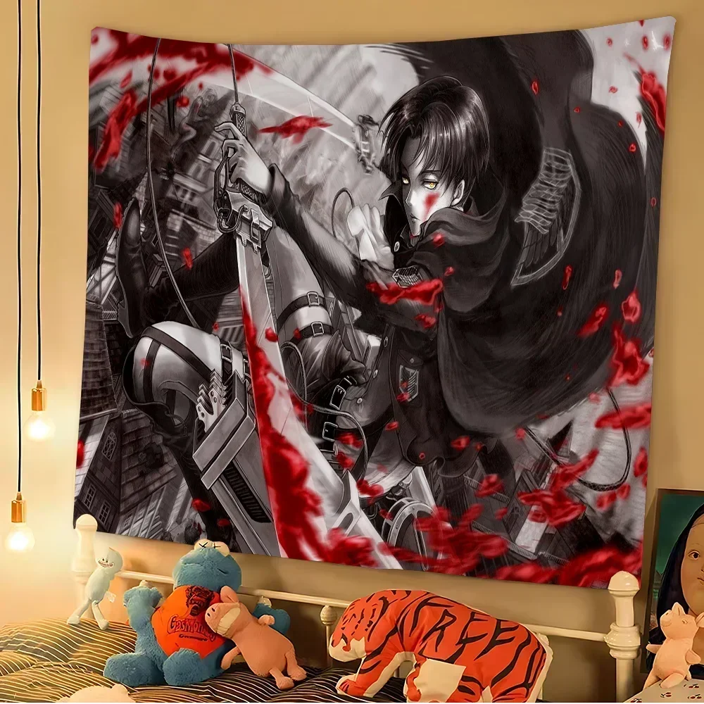 

Anime A-Attack on Titans Cartoon Tapestry Art Science Fiction Room Home Decor Wall Hanging Sheets Decoration Home