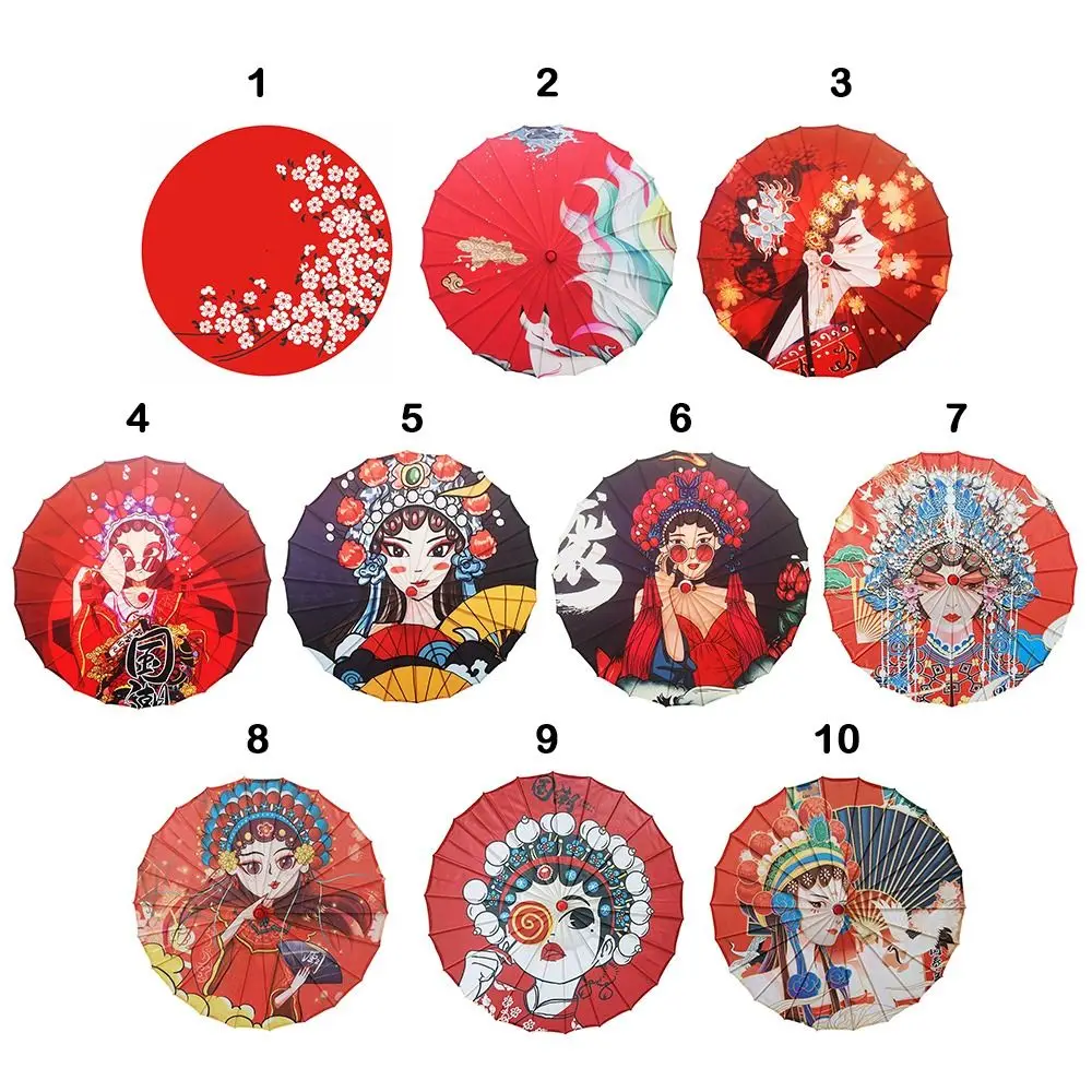 ร่มกระดาษน้ำมันสไตล์โบราณจีน ขนาด 82 ซม. 10 สี ร่มตกแต่งสำหรับผู้หญิง ร่มประดับตกแต่งงานปาร์ตี้เพื่อนเจ้าสาว