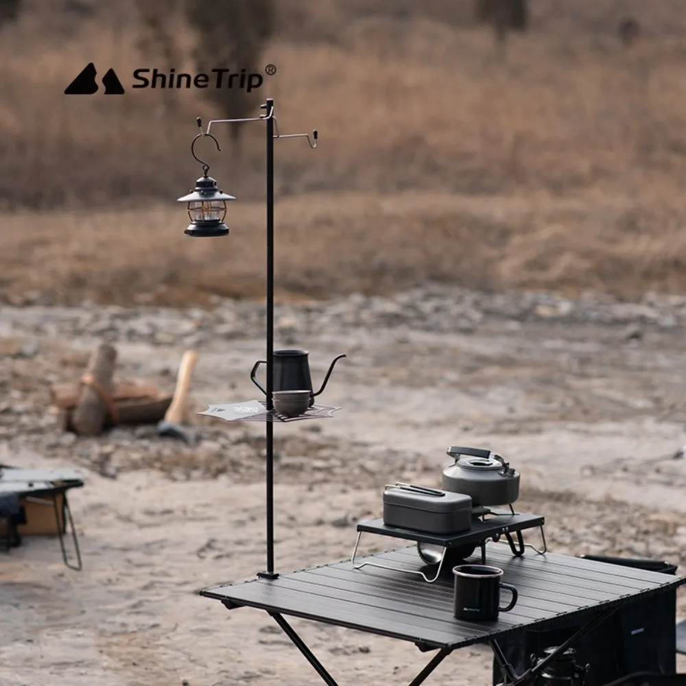 

Portable Outdoor Camping Lamp Post Aluminum Alloy Table Hanging Light Camping Table Folding Lamp Pole Lightweight