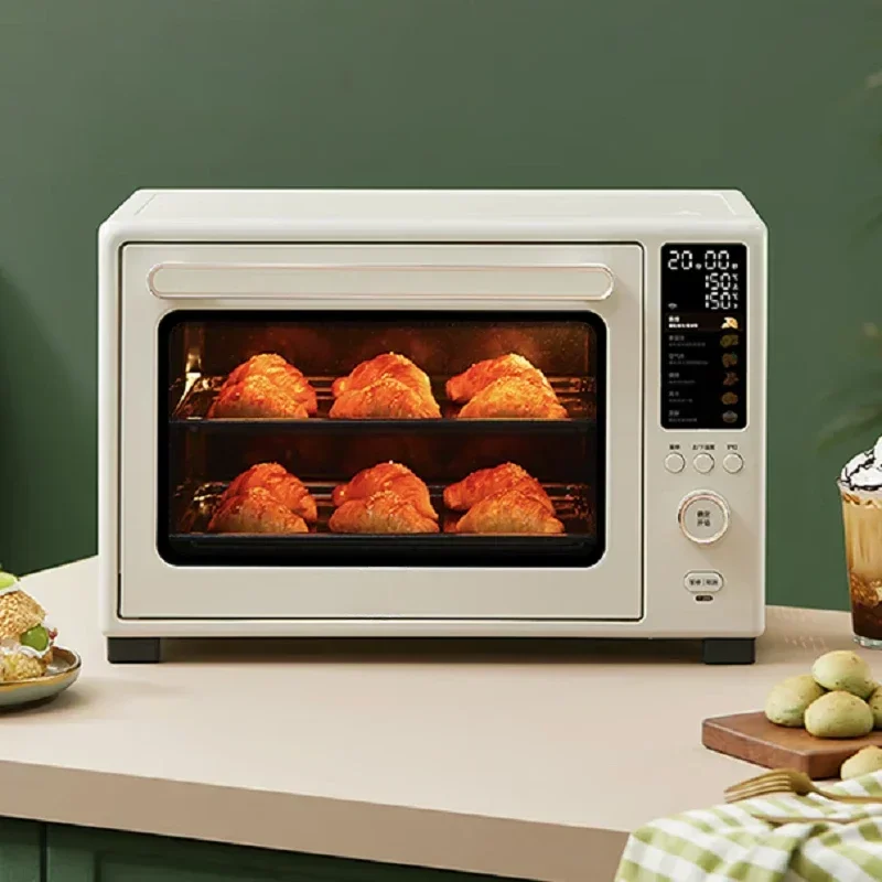 40L Wind Oven Household Multifunctional Preheating Free Electric Oven Color Screen Display Intelligent Control Pizza Ovencheap A