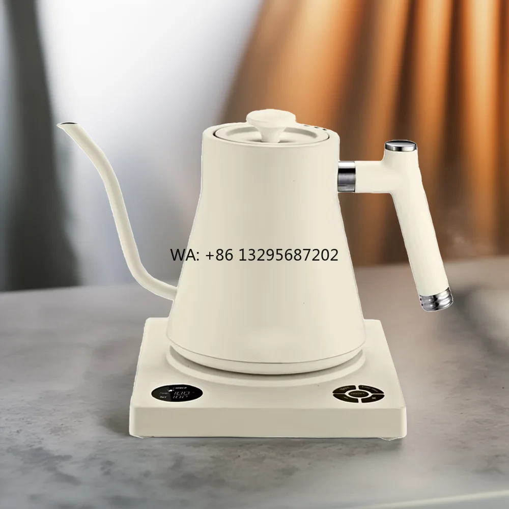 

5 шт., Jiangmen Manufacturer, профессиональный современный дизайн, электрический чайник с длинной лебединой шеей, электронный горшок для кипячения кофе