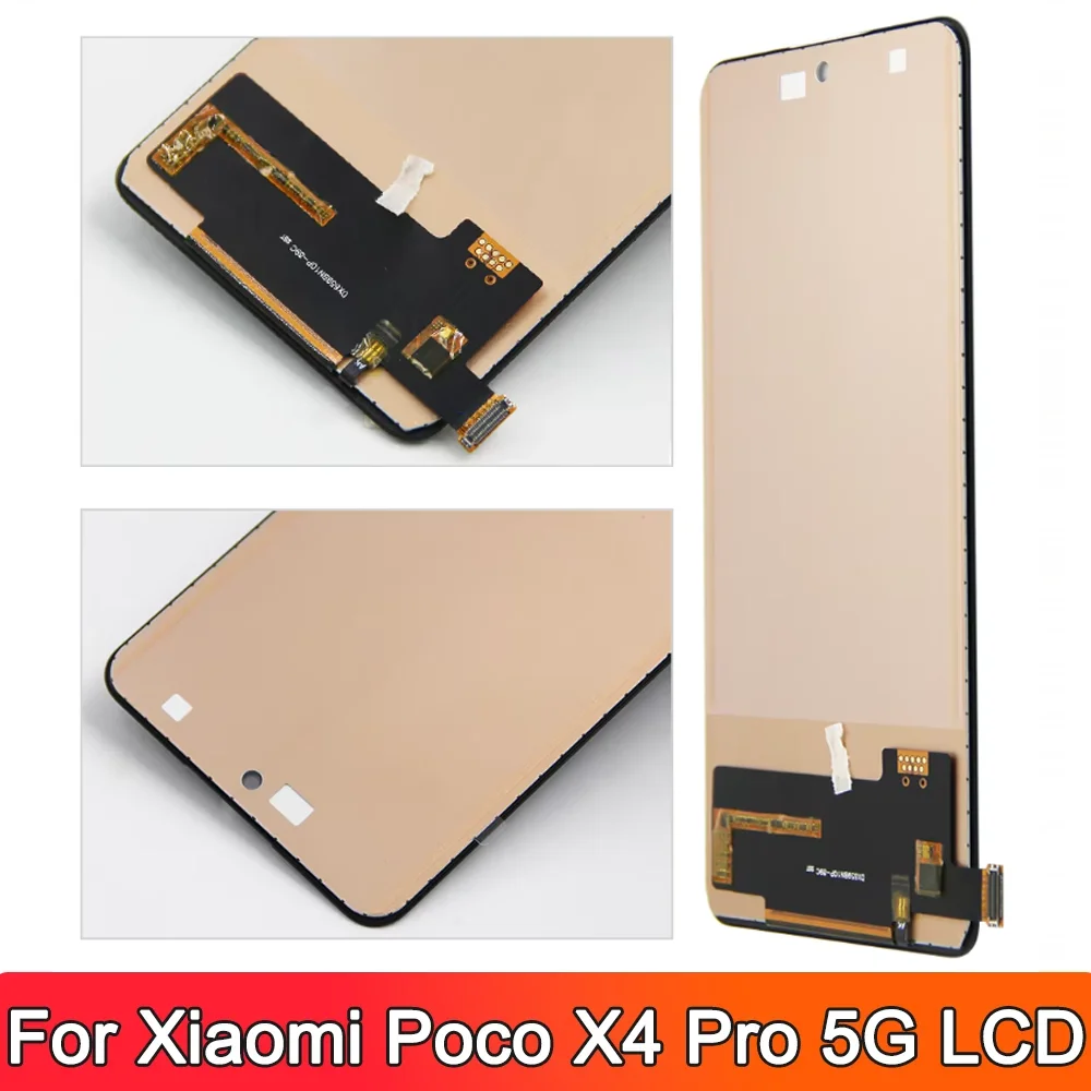 6,67 "проверено на Poco X4 Pro 5G Дисплей Lcd сенсорный экран цифровой с детализированной детализацией для Xiaomi Poco X4 Pro 5G