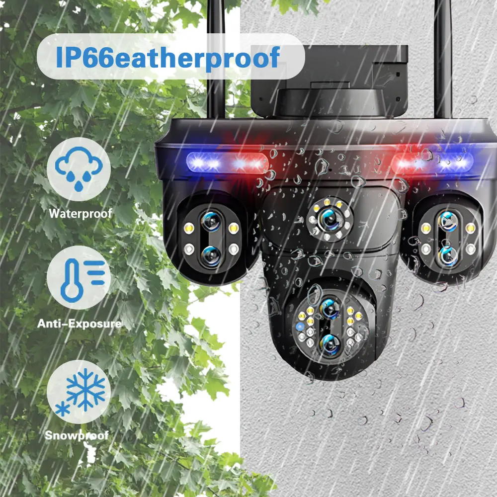 7 Lens 4 Screen 35 MP PTZ IP Camera Outdoor 4K30x Zoom Automatic Tracking Wireless WiFi CCTV Security Camera Waterproof