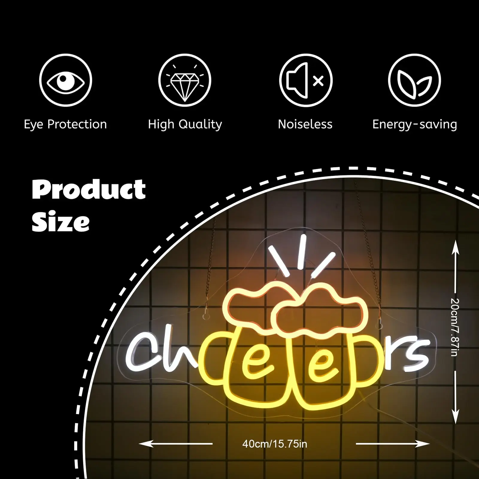 يهتف كوب البيرة النيون تسجيل عكس الضوء النيون تضيء الأوقات الجيدة مع توهج بار بيسترو متجر رجل الكهف حفلة المطبخ