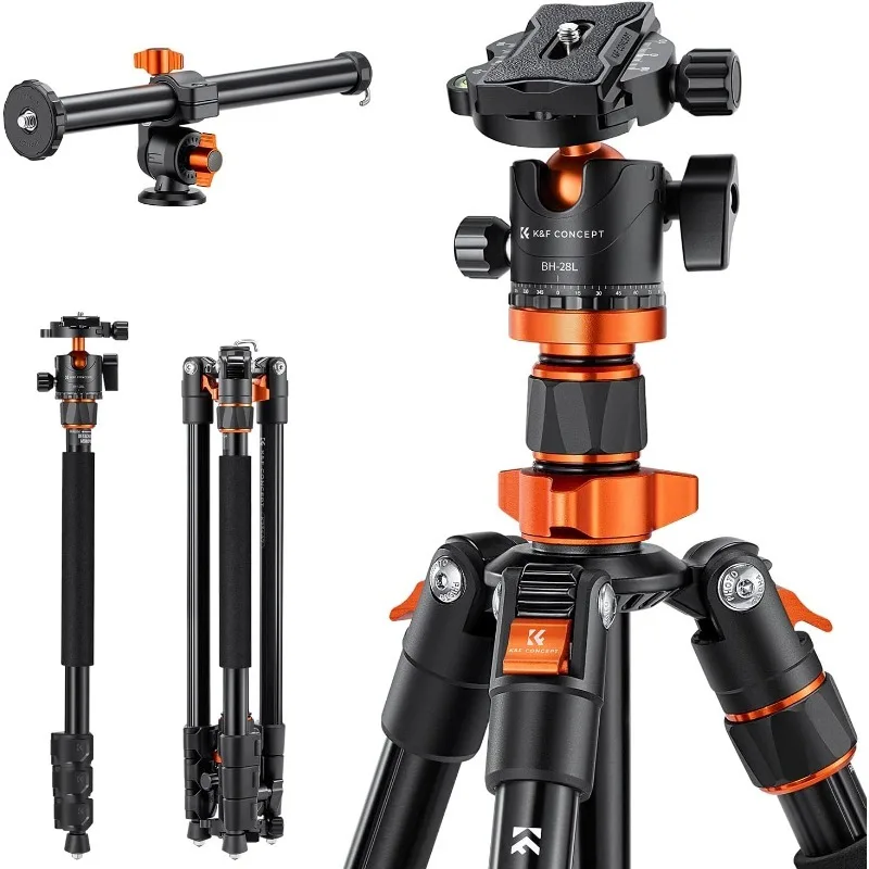 

Concept 78 inch DSLR Camera Tripods with Magnesium Alloy Rotatable Multi-Angle Center Column,Load Capacity up to 22lbs/10kg