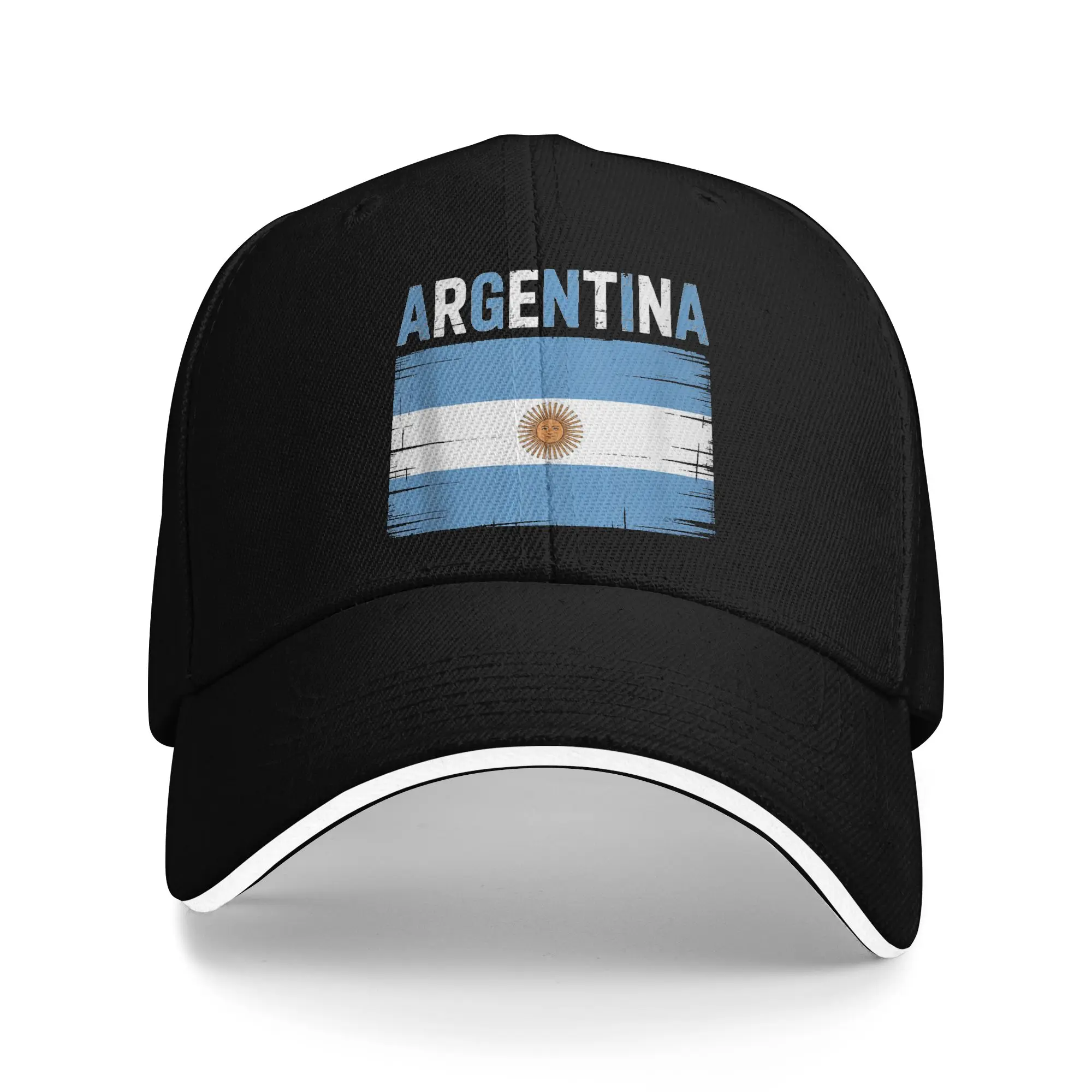 Gorra de béisbol con bandera argentina vintage, mapa de Argentina, gorra de béisbol con diseño de sol, gorra de camionero estilo y2k para hombre, gorras de béisbol para deportes al aire libre