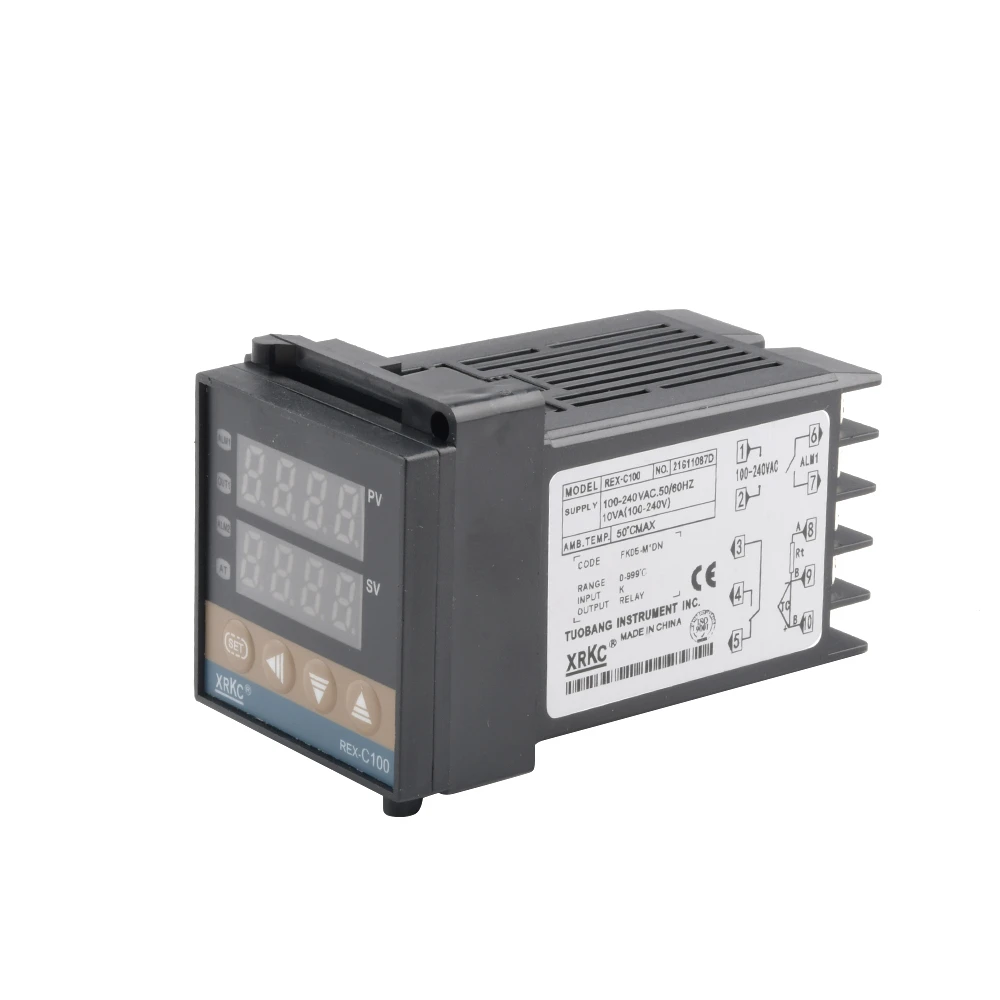 REX-C100 Digitaler intelligenter PID-Temperaturregler Universal/K Typ REX C100 Thermostat SSR-Relaisausgang – Detail 8