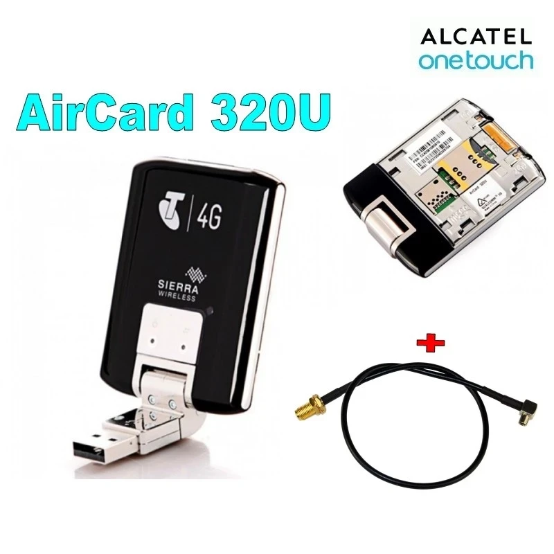 Mới Mở Khóa Sierra Aircard 320U Không Dây 4G LTE Modem 100Mbps,4G LTE Băng Tần: 1800/2600MHz +