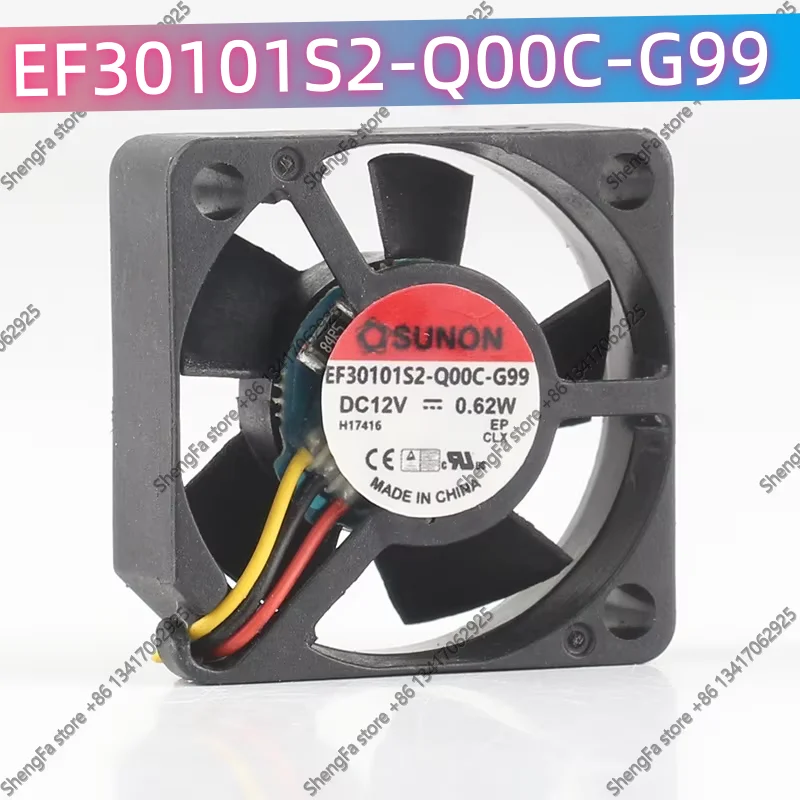SUNON Precision Fan EF30101S2-Q00C-G99 3010 3cm 30X30X10MM 5V 24V 48V DC12V 0.62W Silent Fan