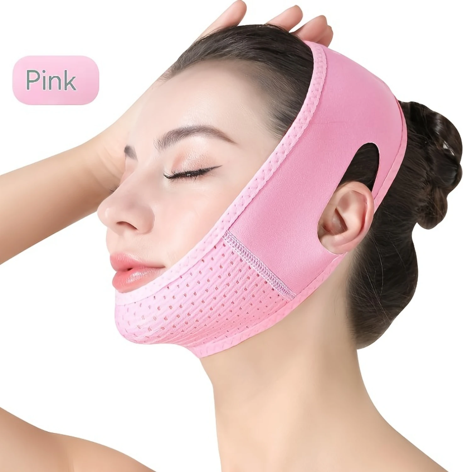 Reusable Double Chin Reducer,V Shaped Slimming Face Mask,Anti- Wrinkle Face Mask,Chin Up Mask, Face Lifting Belt