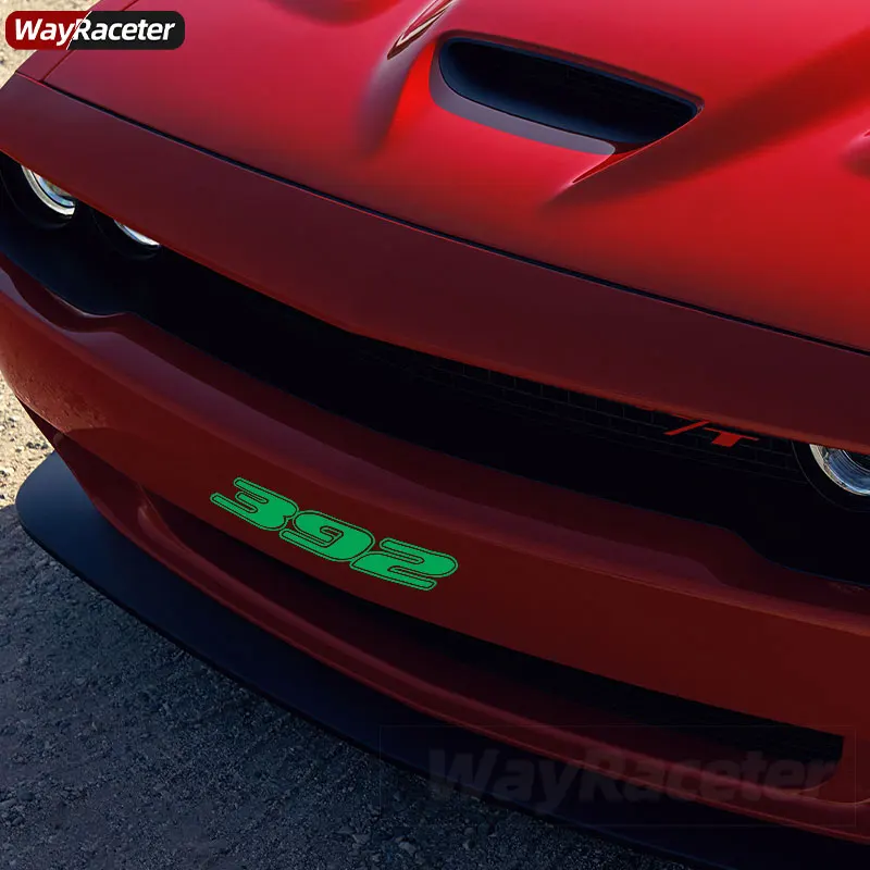 Car Front Bumper Sticker 392 345 Style Body Graphics Vinyl Decal For Dodge Challenger SRT SXT Charger Hellcat Accessories