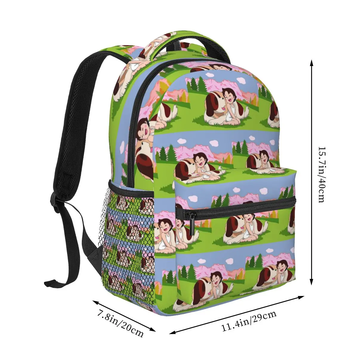 Anime Heidi Girl Of The Alps Peter Grandpa Backpack Hot Sale Daypack Large Capacity Children BookBag School Bag Shoulder Bags