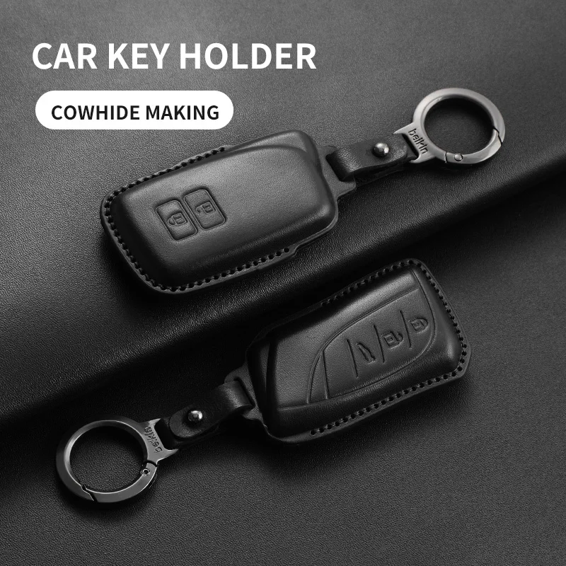 Leather Car Key Cov… - image