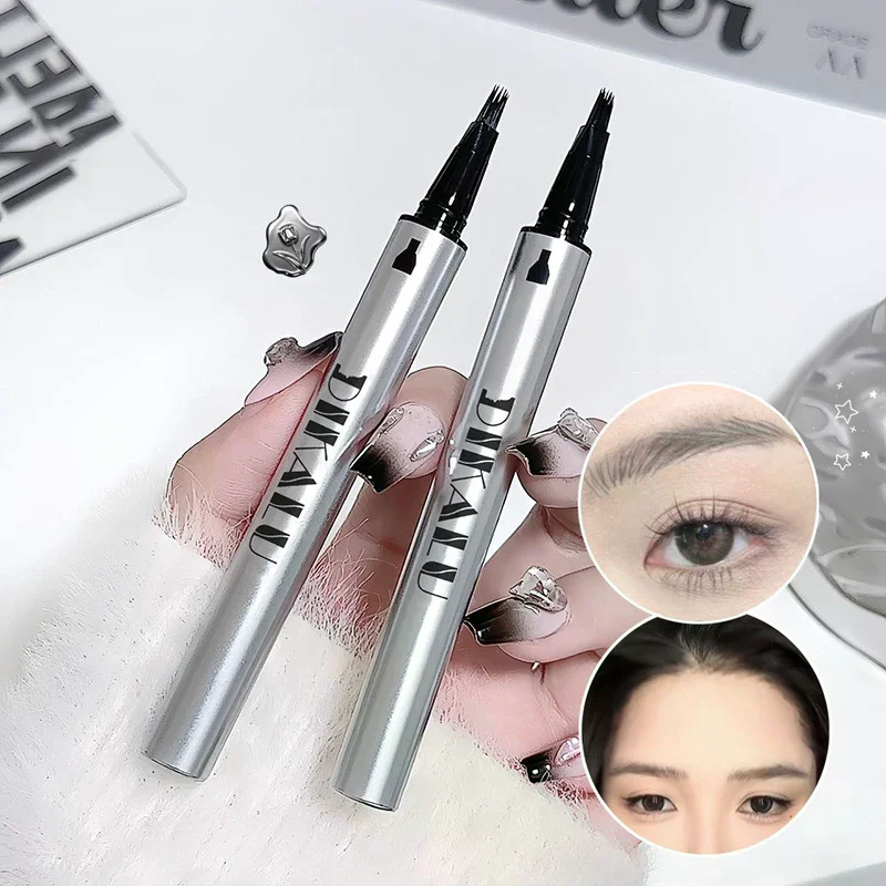 

DIKALU Multi-forked Wild Eyebrow Pencil Nature Three-dimensional Hairline Pen Tattoo Brow Contour Pen Waterproof Eyebrow Makeup