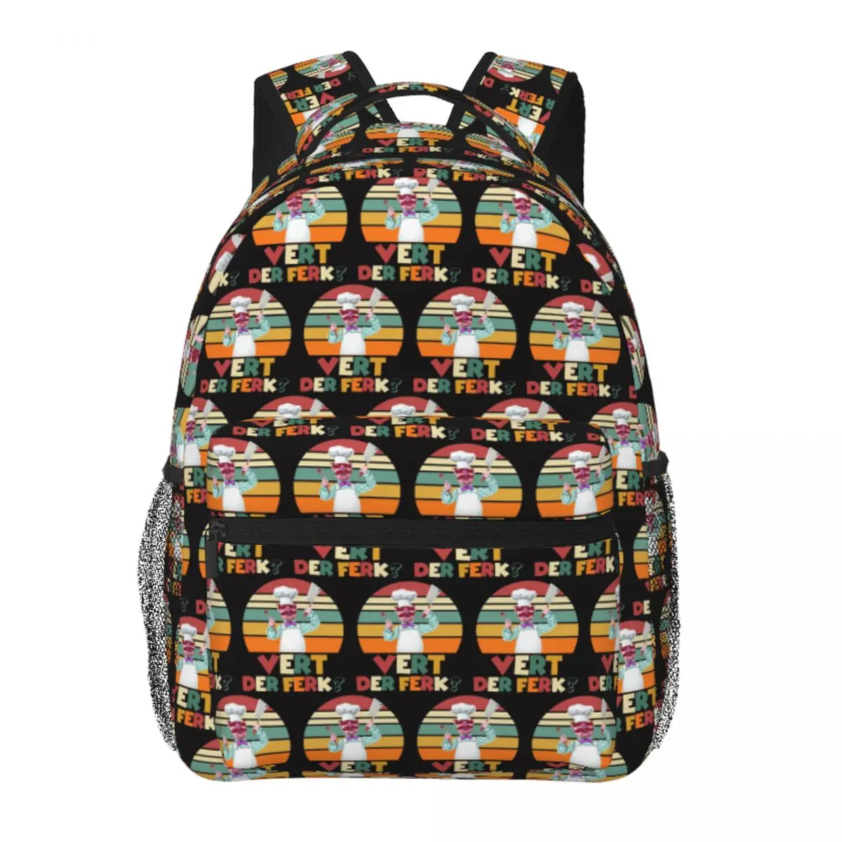

Vert Der Ferk Backpack Student Boys Girls BookBag Kids School Bag Laptop Shoulder Bags for Men Women