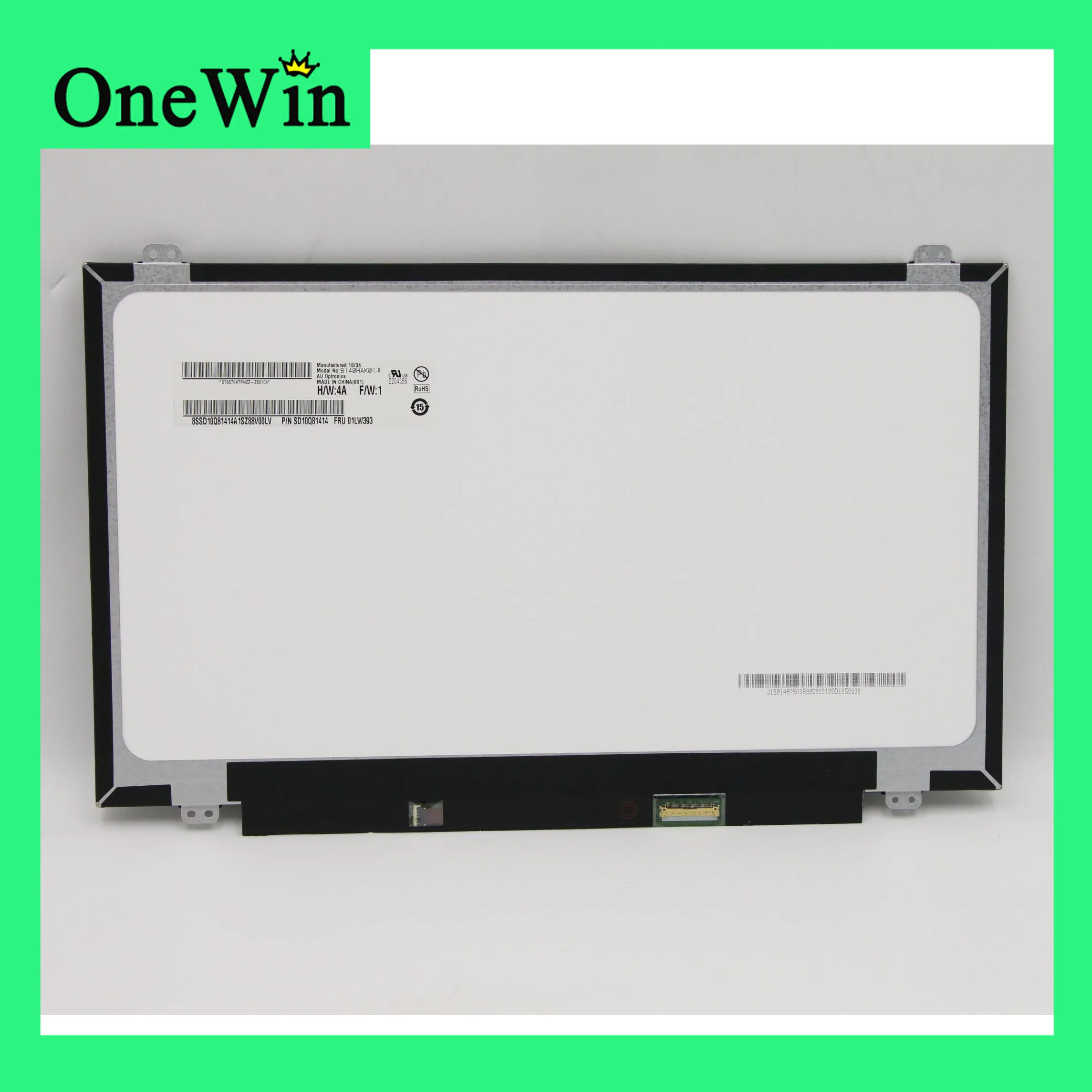 14.0 1920x1080 B140HAK01.0 LED Matte Touch Panel FHD  for Lenovo ThinkPad T470S T480S R140NWF5 R1/R6 NV140FHM-T00  00NY420