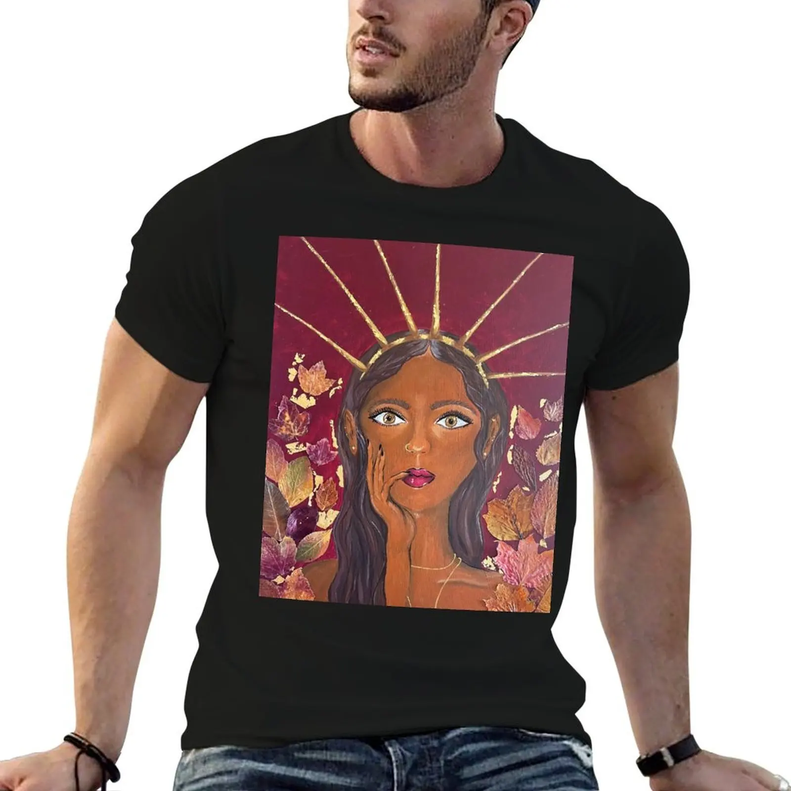 

Carpo - Goddess of Autumn T-Shirt t shirts cotton 100% man t shirts for men casual T-Shirt