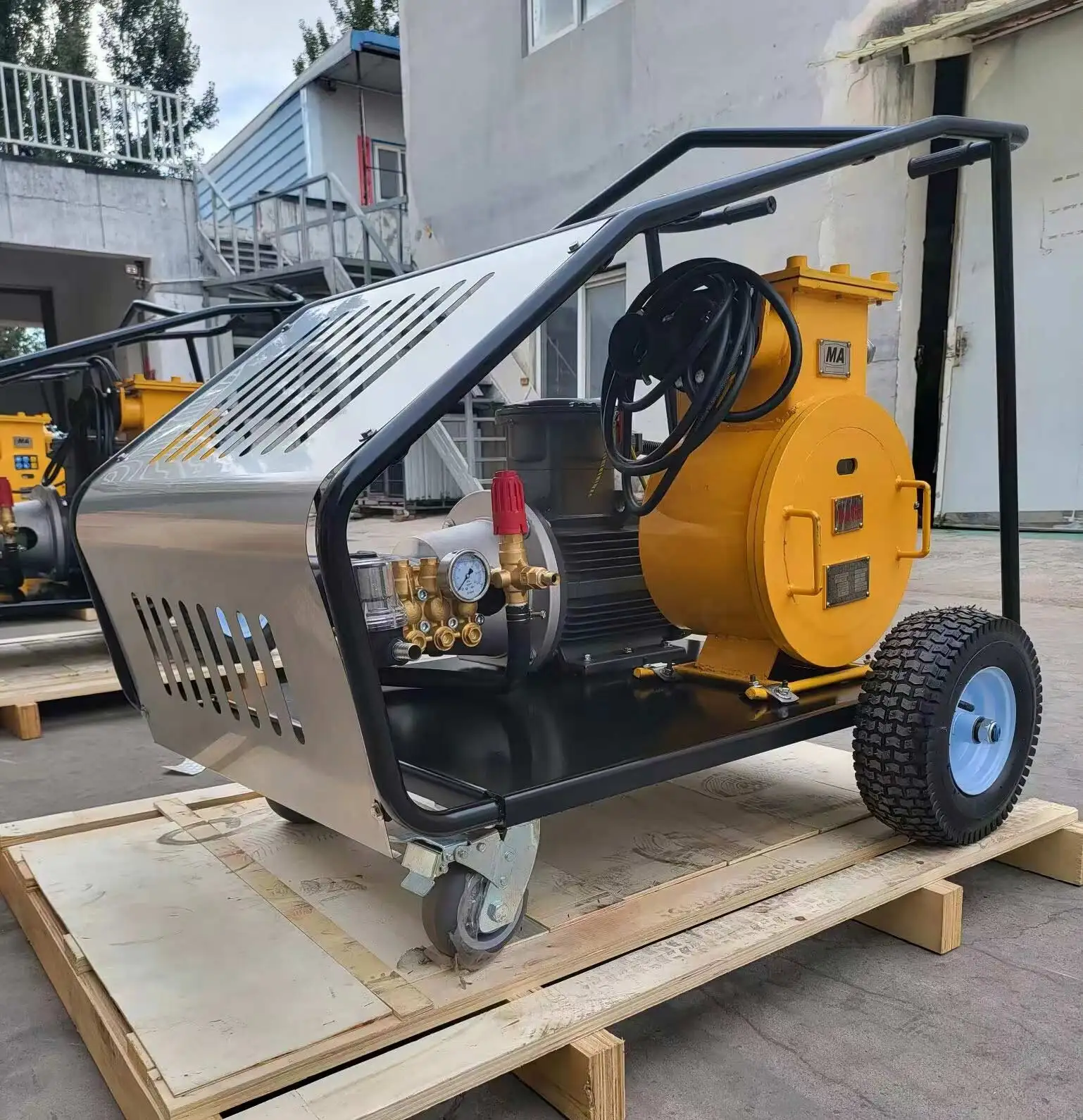 600V 60Hz 2900Psi 200bar 7.5kw 15LPM Personalizzato a prova di esplosione Elettrico Idropulitrice ad alta pressione Macchina per la pulizia Pulitore a getto d'acqua