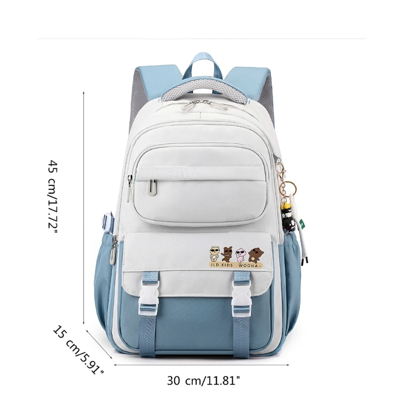 Student School Backpack Teenager Backpack Women Large Capacity Backpack Nylon Daypacks Girl All-matching Travel Backpack 066F