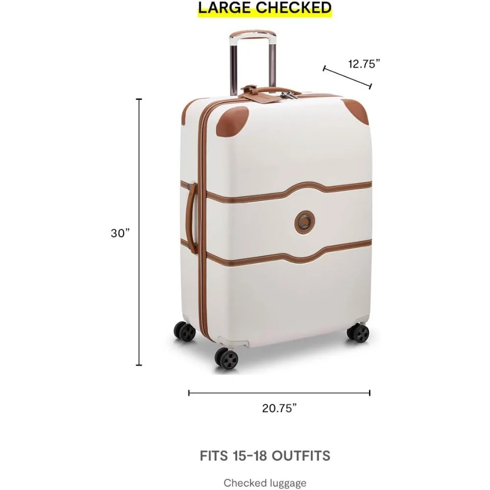 Conjunto de bagagem giratória rígida abs de 3 peças em ouro rosado, 20/24/28 polegadas