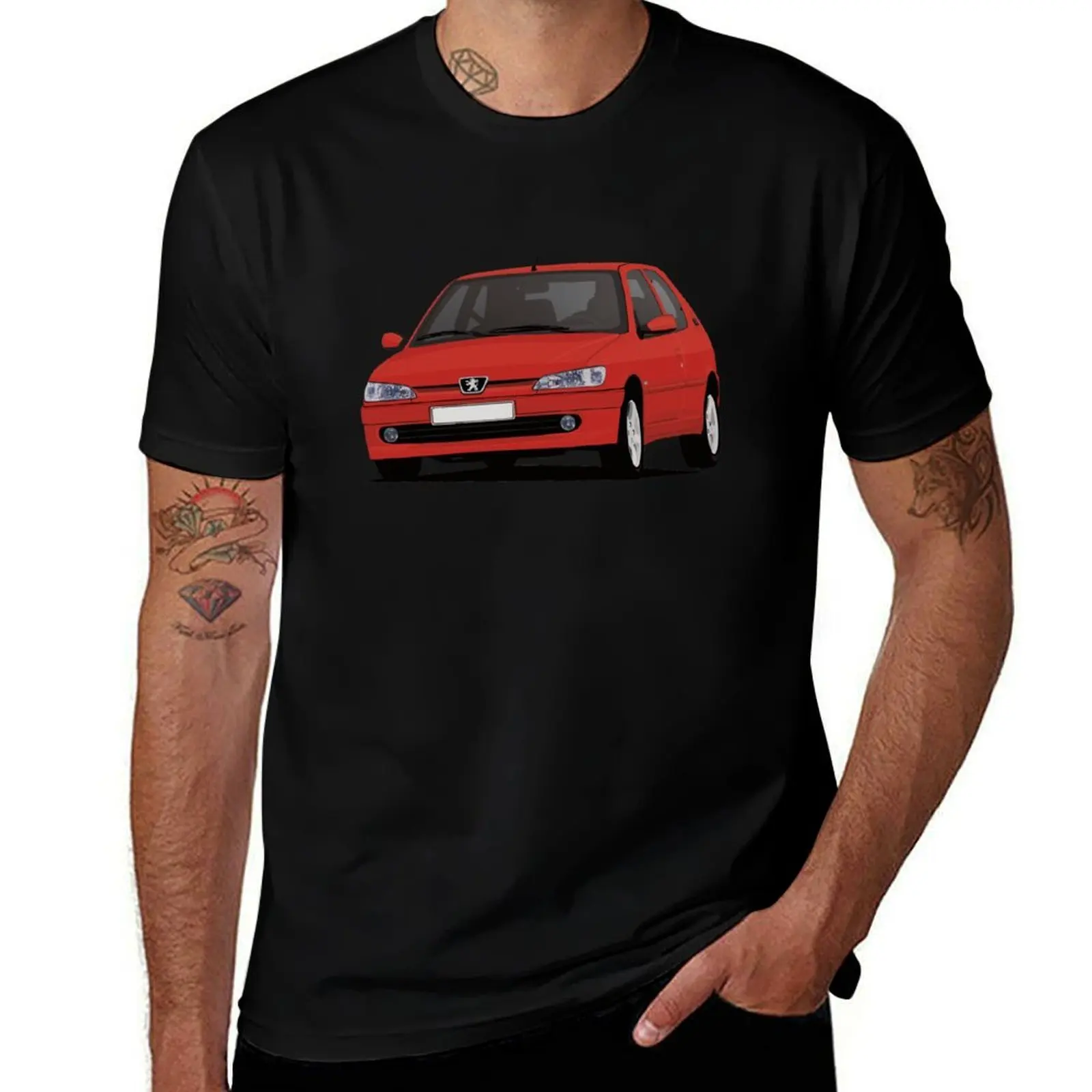 

Pug 306 GTi-6 - illustration - red T-Shirt Lightweight Casual Summer T-Shirt