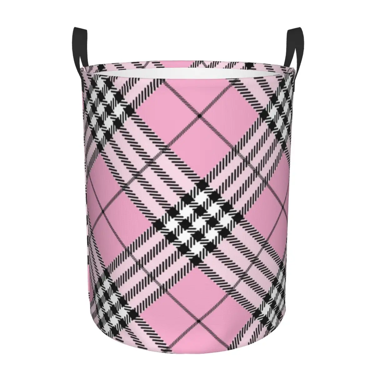 Scottish Tartan Plaid Laundry Hamper Large Clothes Storage Basket Geometric Gingham Check Toys Bin Organizer for Boy Girl