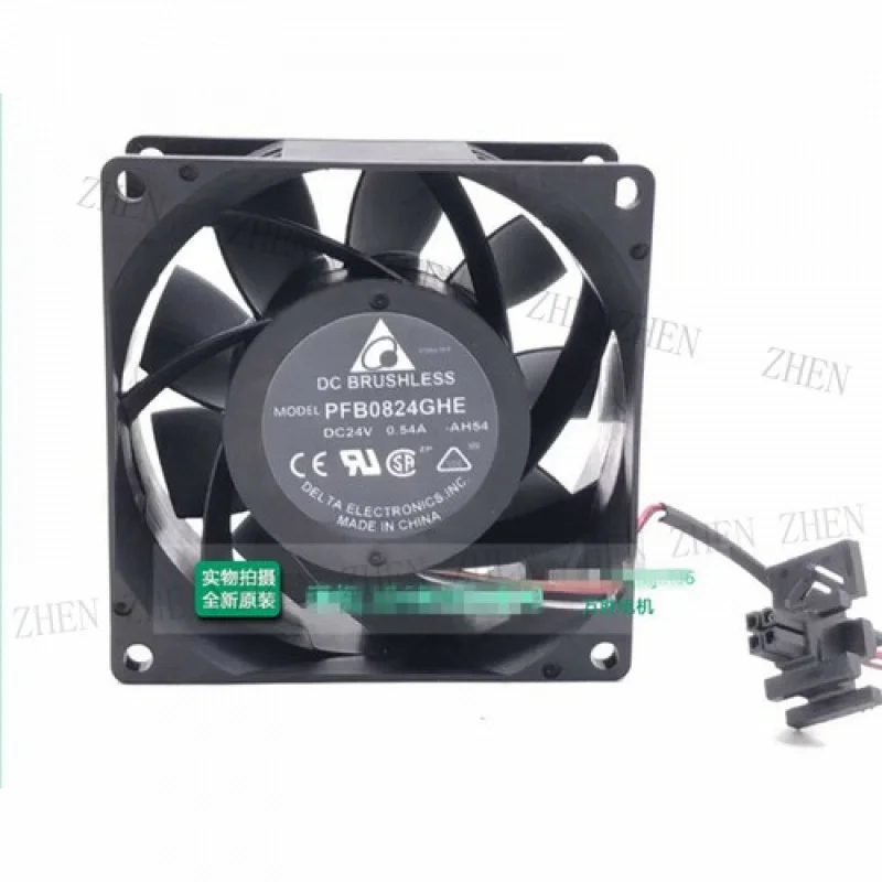 

Y 1 шт. Delta PFB0824GHE 8 см 8038 24 В 0,54 А 4-проводной двухшаровой инверторный охлаждающий вентилятор