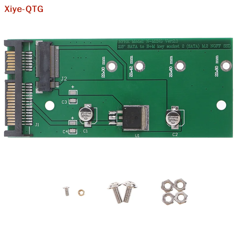

Горячая новинка! Адаптер для SSD-накопителей Ngff (M2) на 2,5-дюймовый SATA, карта-переходник для M.2 NGFF SSD на SATA3.